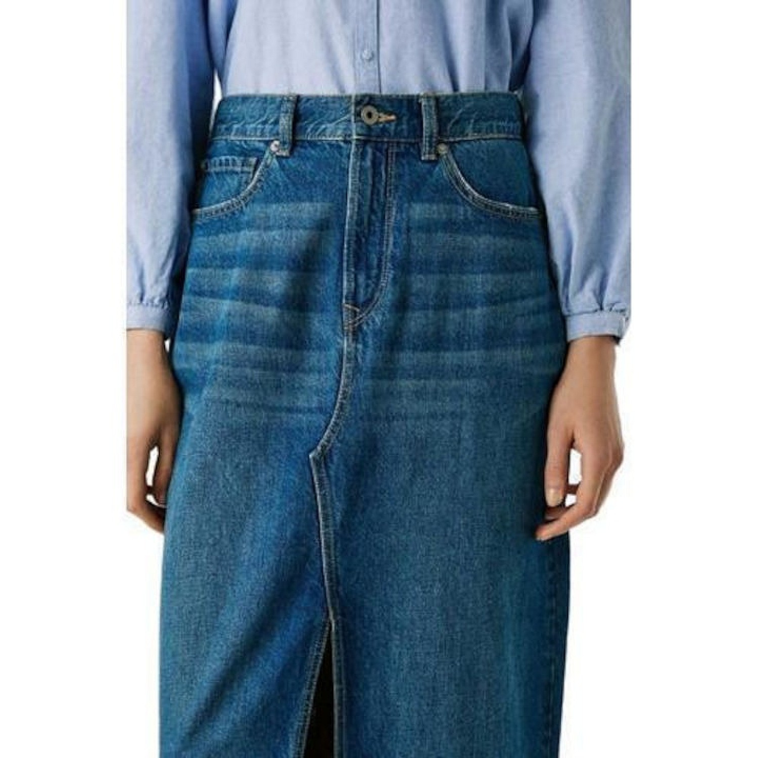 Γυναικεία Τζιν Φούστα Maxi με Σκίσιμο PEPE JEANS