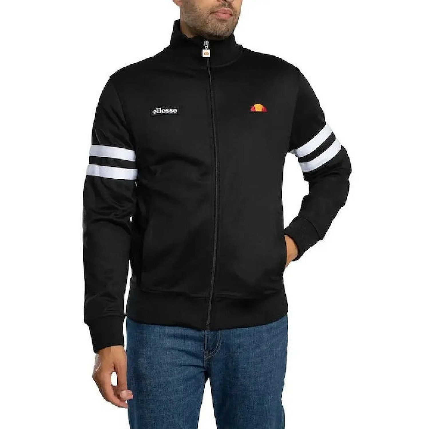 Ανδρικό Μπουφάν Roma Track Jacket με Ρίγες ELLESSE