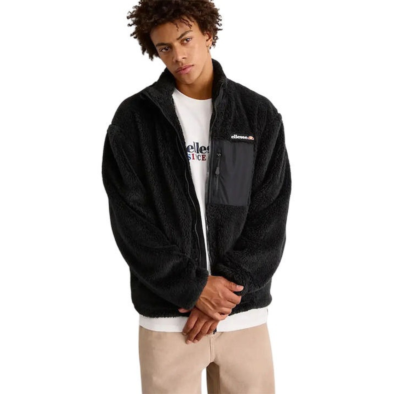 Ανδρική Ζακέτα Sherpa Fleece με Φερμουάρ ELLESSE