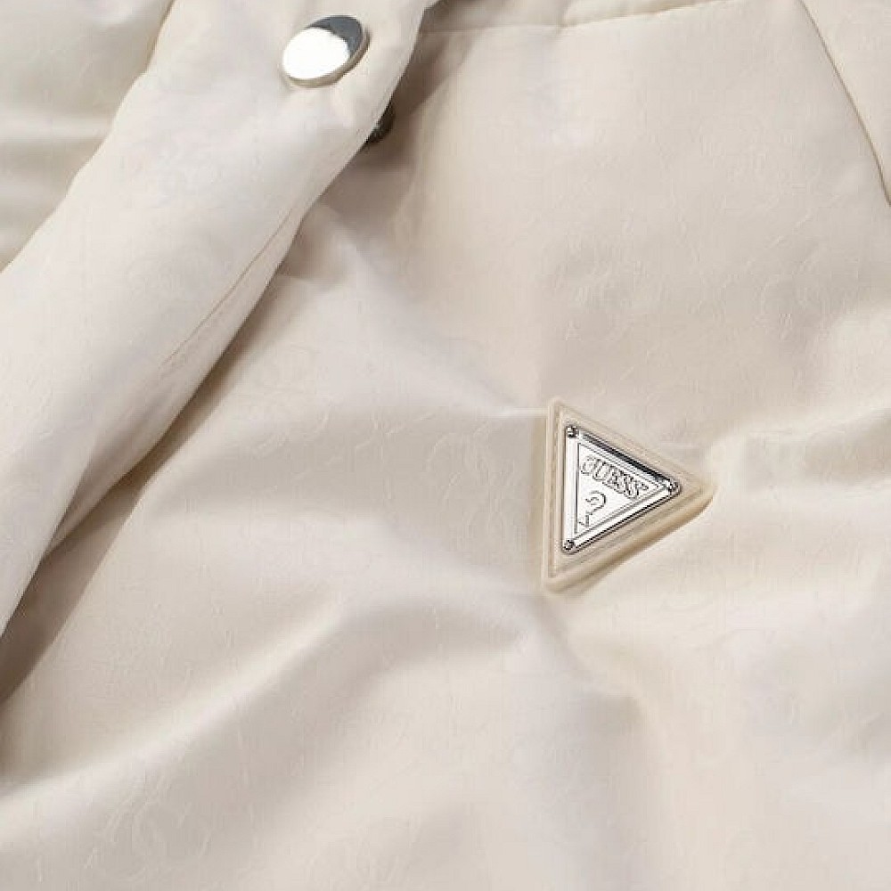 Γυναικείο Boxy Puffer Μπουφάν με Κουκούλα GUESS