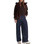 Γυναικείο Μπουφάν Faux Fur με Κουκούλα GUESS