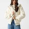 Γυναικείο Μπουφάν Faux Fur με Κουκούλα GUESS