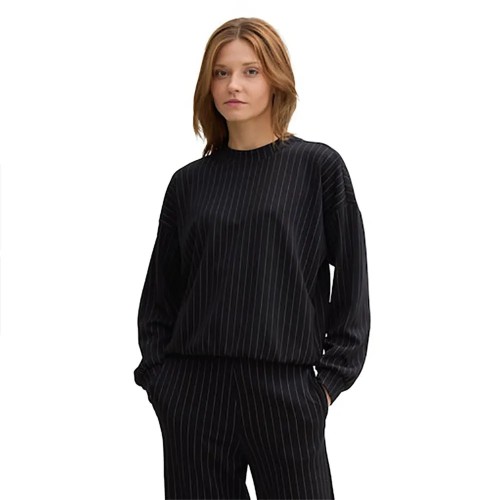 Γυναικεία Μπλούζα Φούτερ με Ρίγες Pinstripe TOM TAILOR