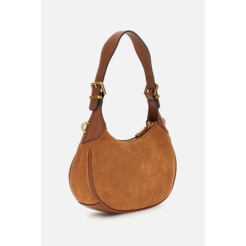 Γυναικεία Μίνι Τσάντα Ώμου Malva με Μεταλλικό Λογότυπο GUESS