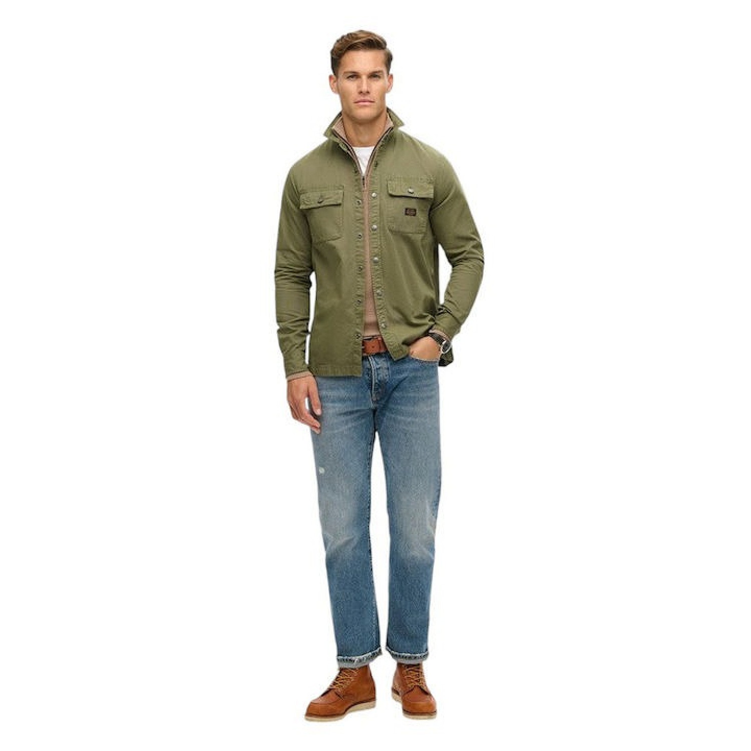 Ανδρικό Υπερπουκάμισο Canvas Workwear SUPERDRY