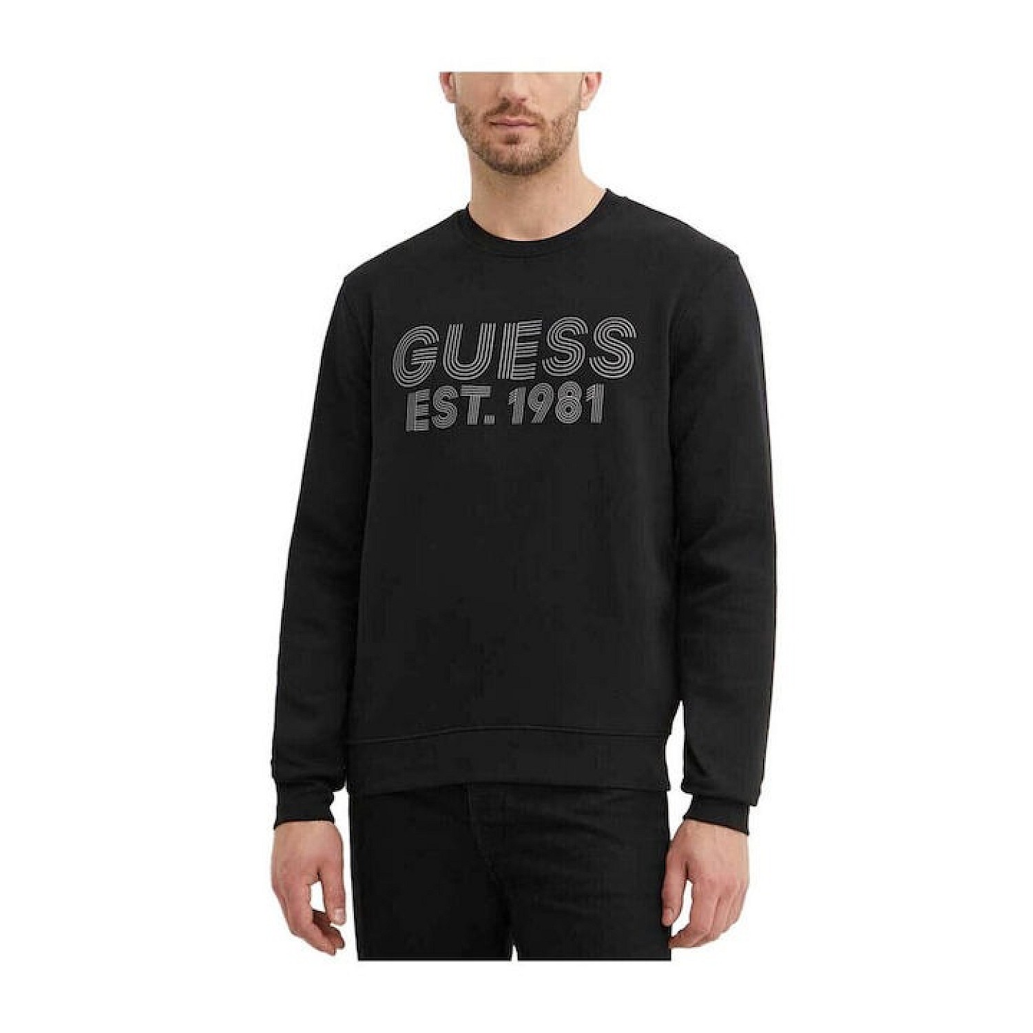 Ανδρικό Φούτερ Λαιμόκοψη με Λογότυπο GUESS