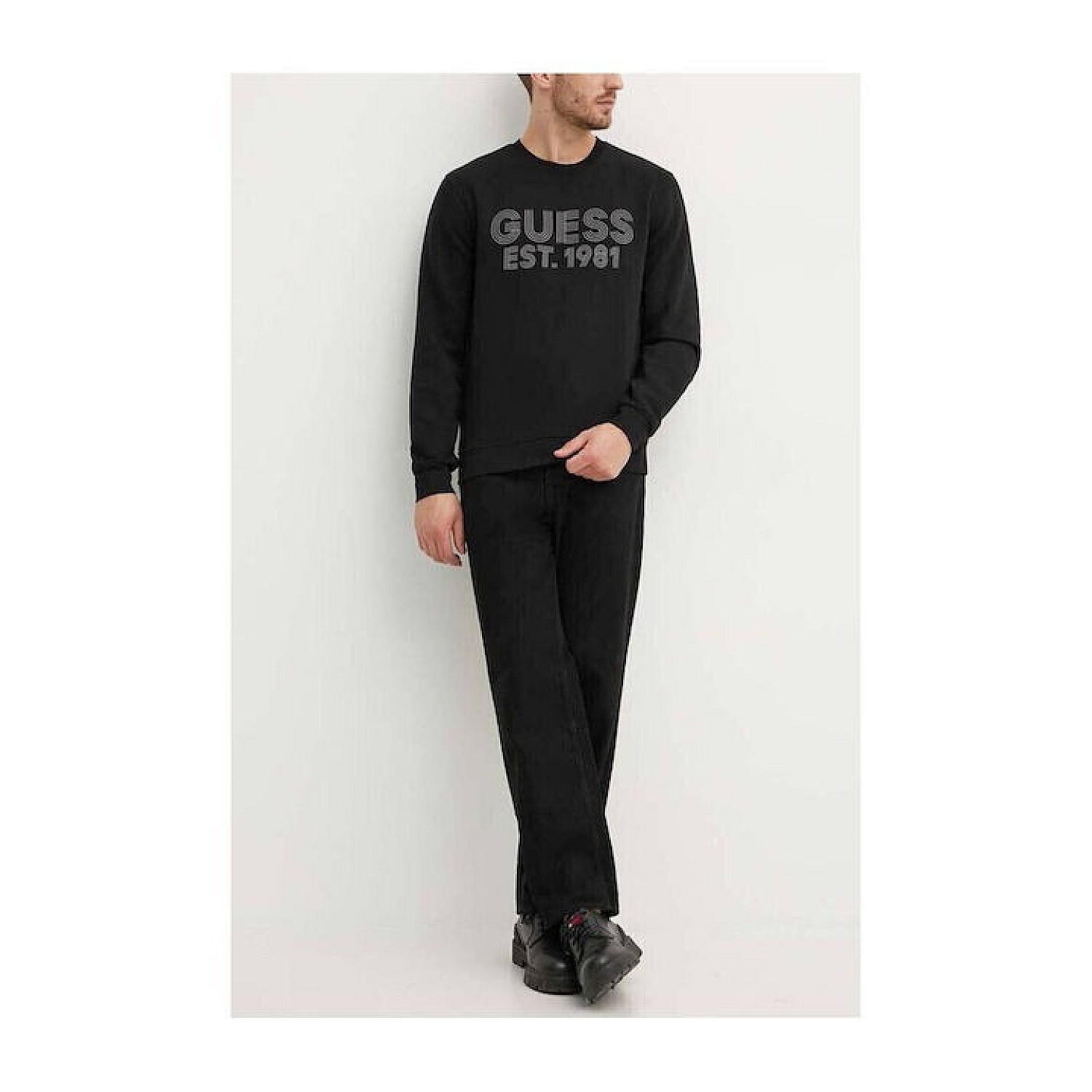 Ανδρικό Φούτερ Λαιμόκοψη με Λογότυπο GUESS