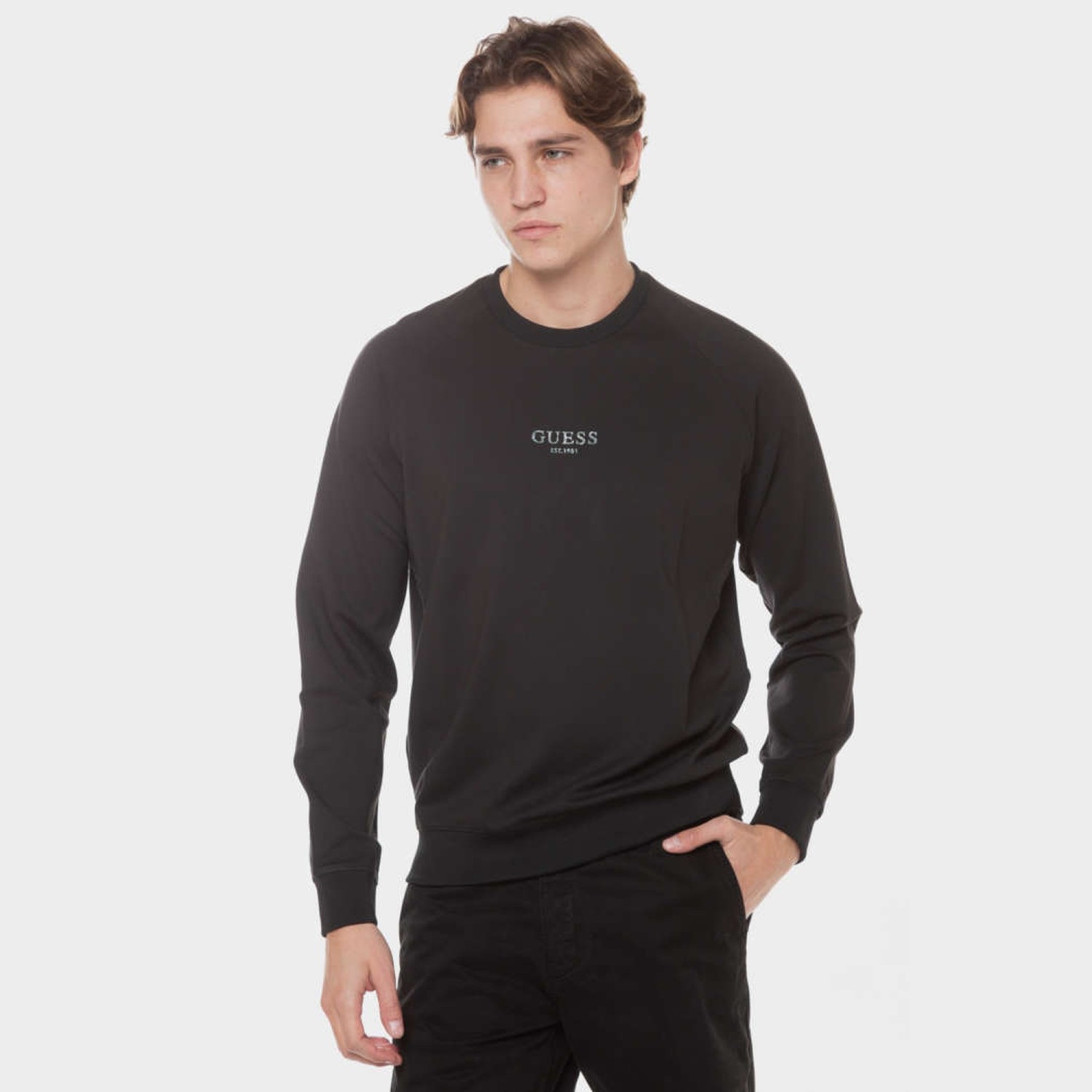Ανδρική Μπλούζα Φούτερ με Λογότυπο GUESS