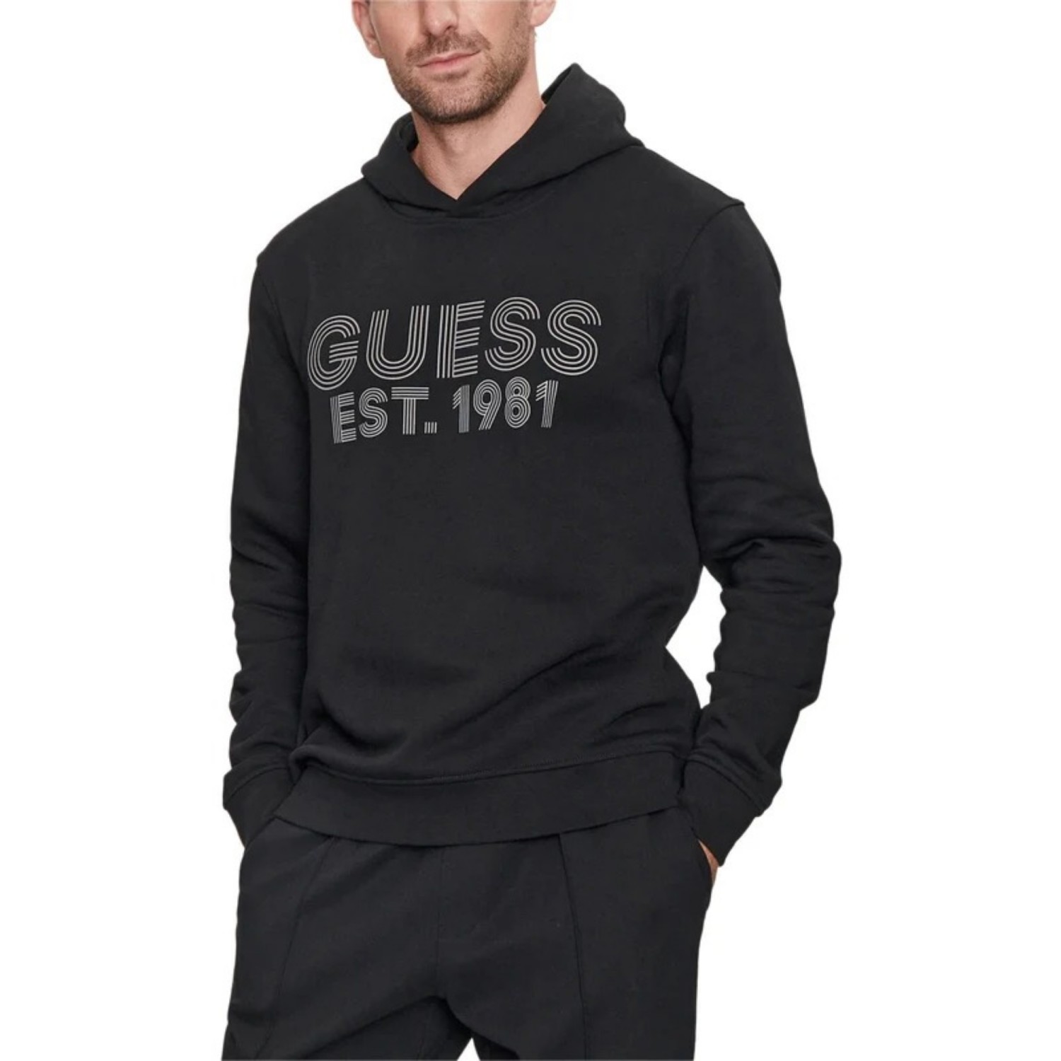Ανδρικό Φούτερ με Κουκούλα και Λογότυπο GUESS