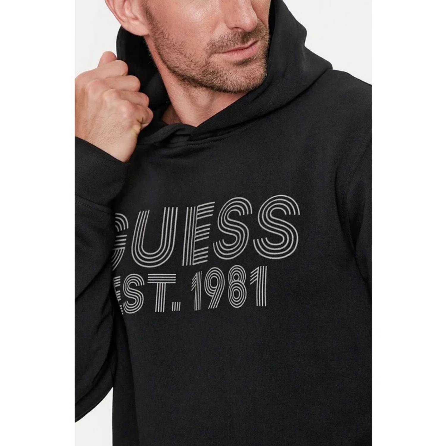 Ανδρικό Φούτερ με Κουκούλα και Λογότυπο GUESS