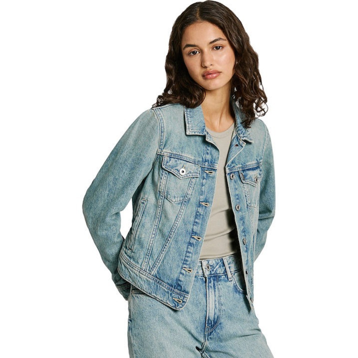 Γυναικείο Τζιν Μπουφάν Slim Εφαρμογής PEPE JEANS