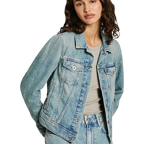 Γυναικείο Τζιν Μπουφάν Slim Εφαρμογής PEPE JEANS