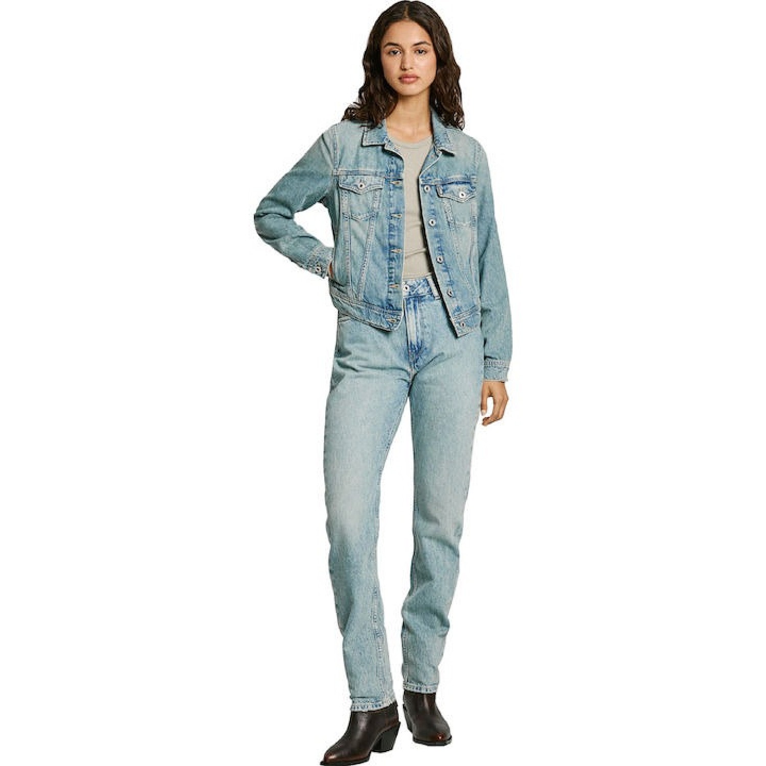 Γυναικείο Τζιν Μπουφάν Slim Εφαρμογής PEPE JEANS