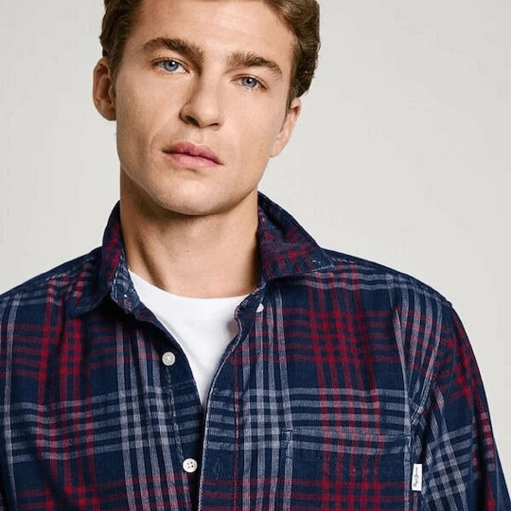 Ανδρικό Καρό Μακρυμάνικο Πουκάμισο Marcus PEPE JEANS