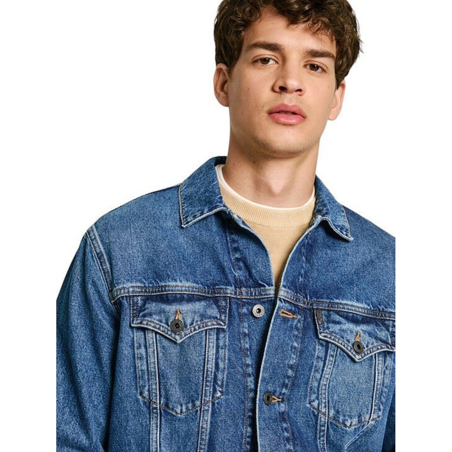 Ανδρικό Τζιν Μπουφάν Drop 2 Regular PEPE JEANS