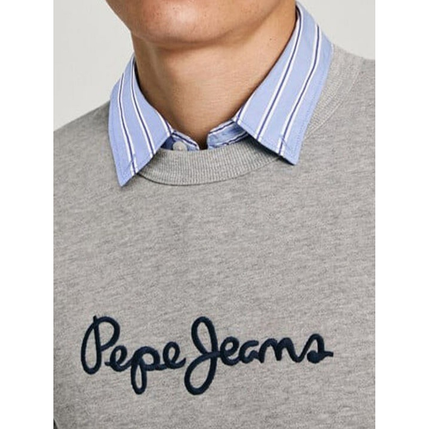 Ανδρική Μπλούζα Φούτερ με Λαιμόκοψη New Joe Crew PEPE JEANS