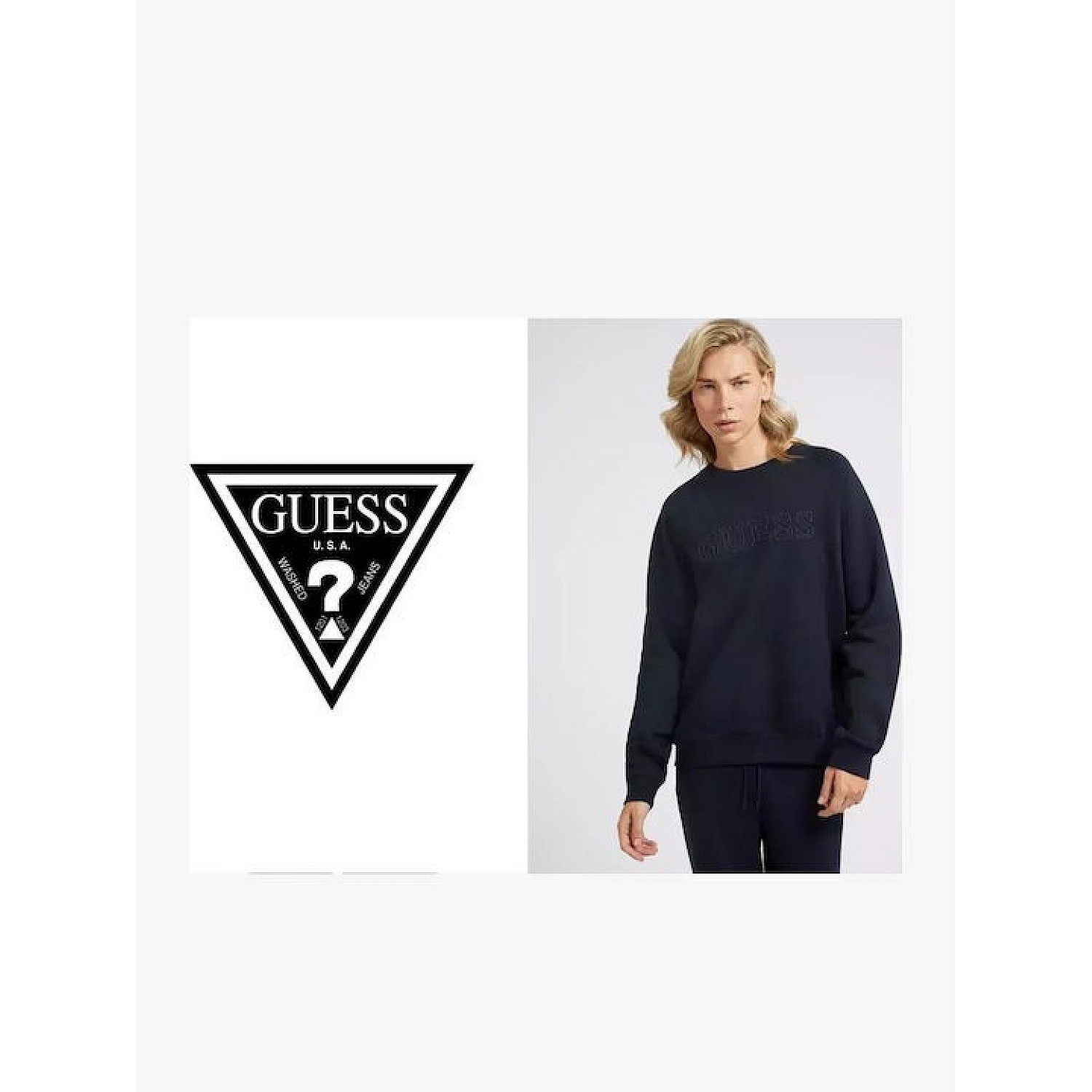 Ανδρικό Φούτερ με Ανάγλυφο Λογότυπο GUESS