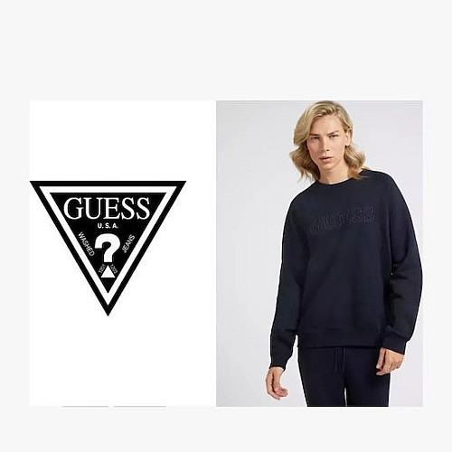 Ανδρικό Φούτερ με Ανάγλυφο Λογότυπο GUESS