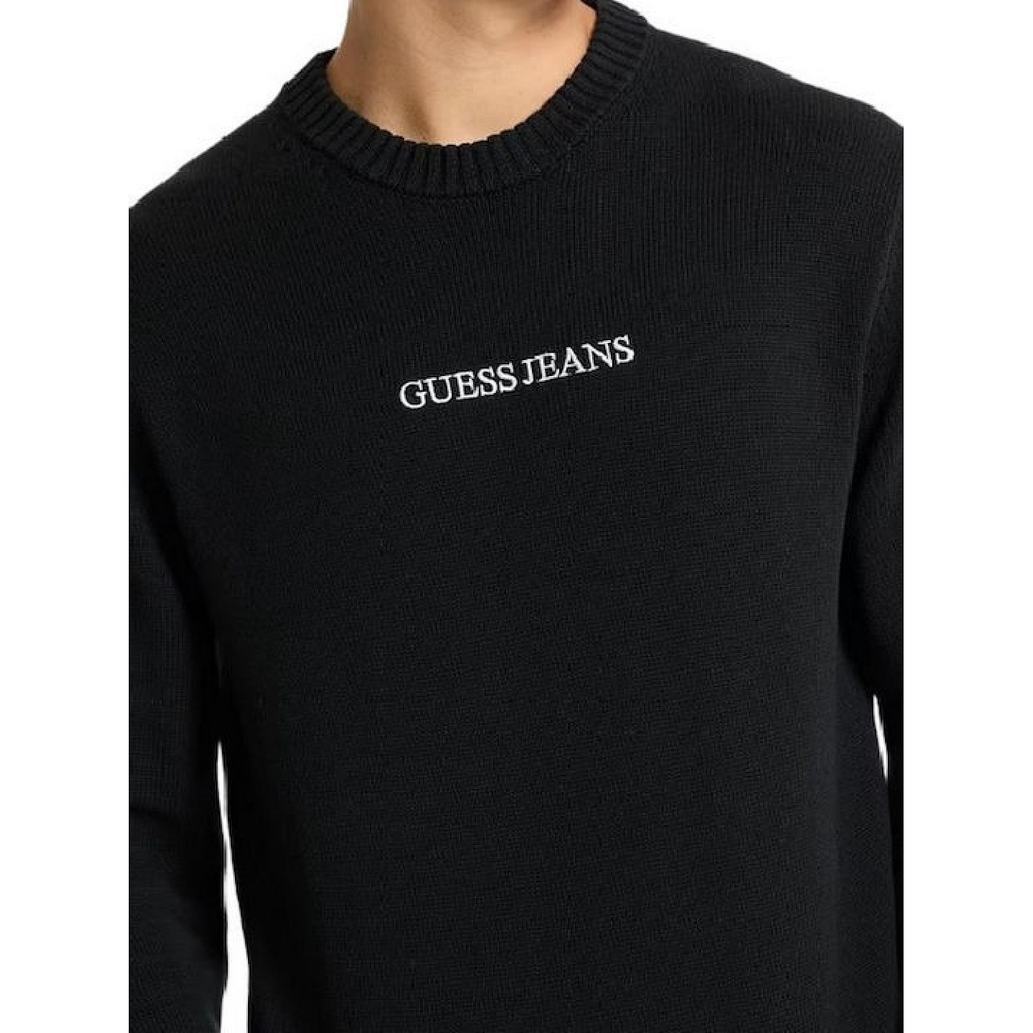 Ανδρική Πλεκτή Μπλούζα με Κέντημα Λογότυπο GUESS