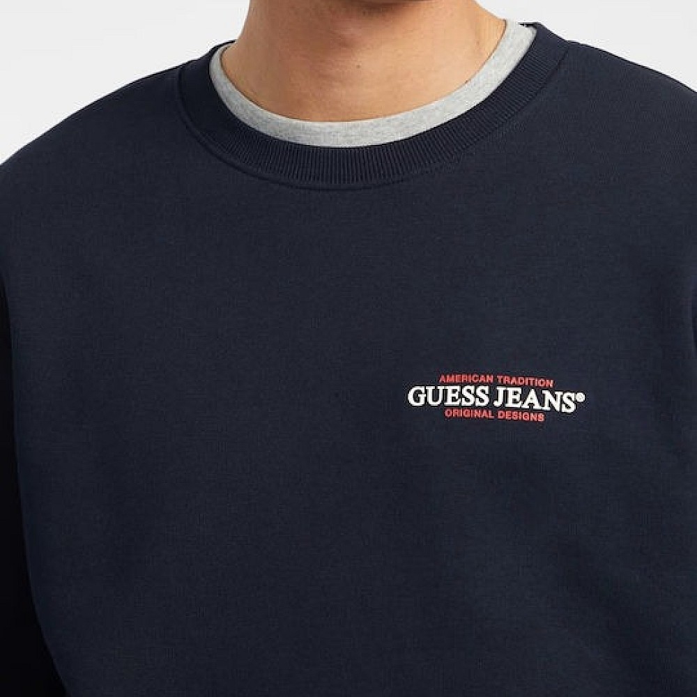 Ανδρικό Φούτερ με Στρογγυλή Λαιμόκοψη GUESS Jeans