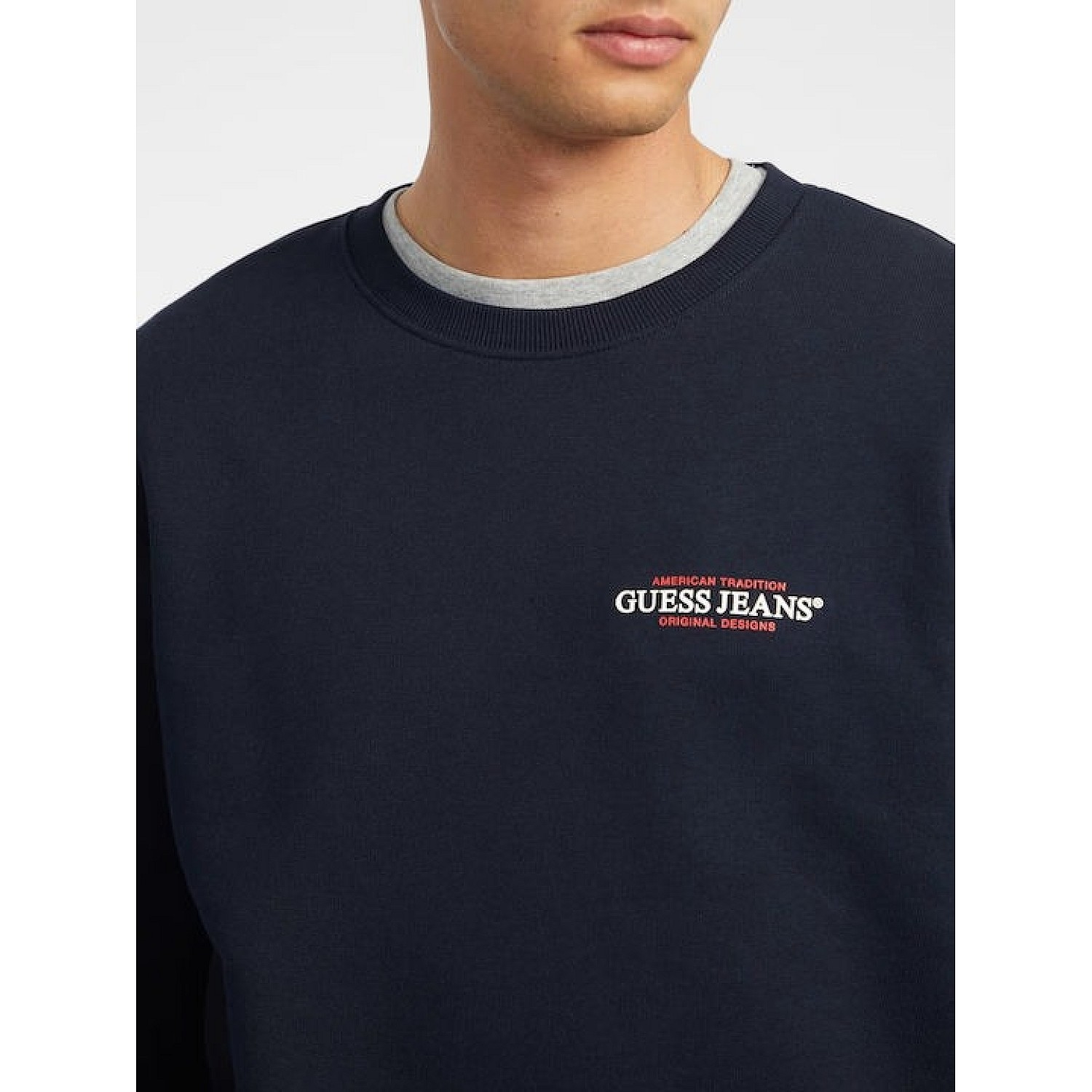 Ανδρικό Φούτερ με Στρογγυλή Λαιμόκοψη GUESS Jeans