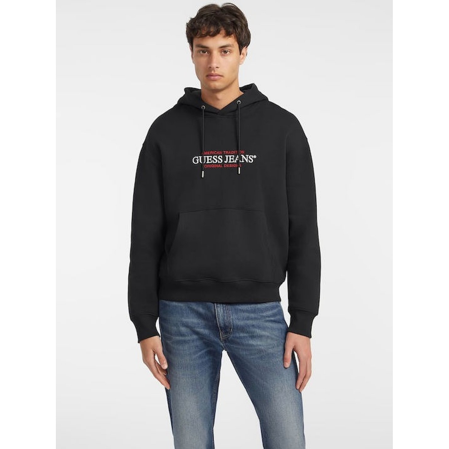 Ανδρικό Φούτερ με Κουκούλα και Λογότυπο GUESS Jeans