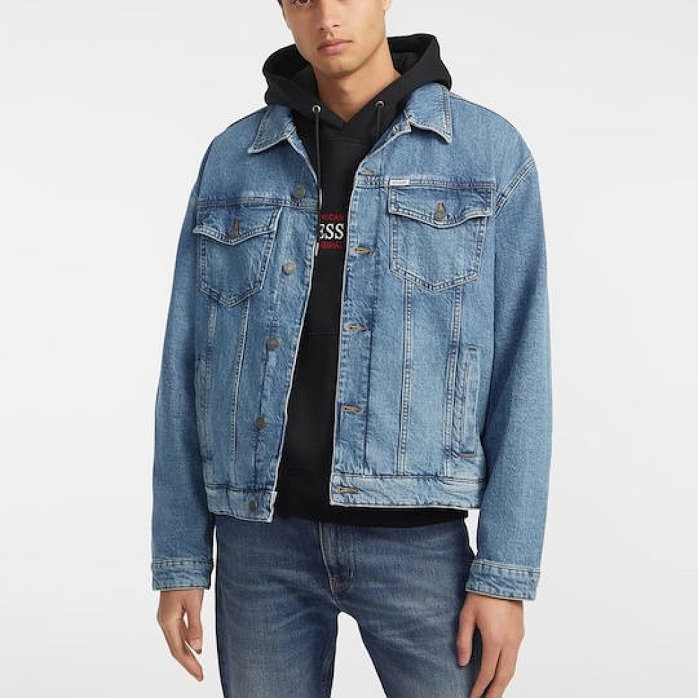 Ανδρικό Φούτερ με Κουκούλα και Λογότυπο GUESS Jeans