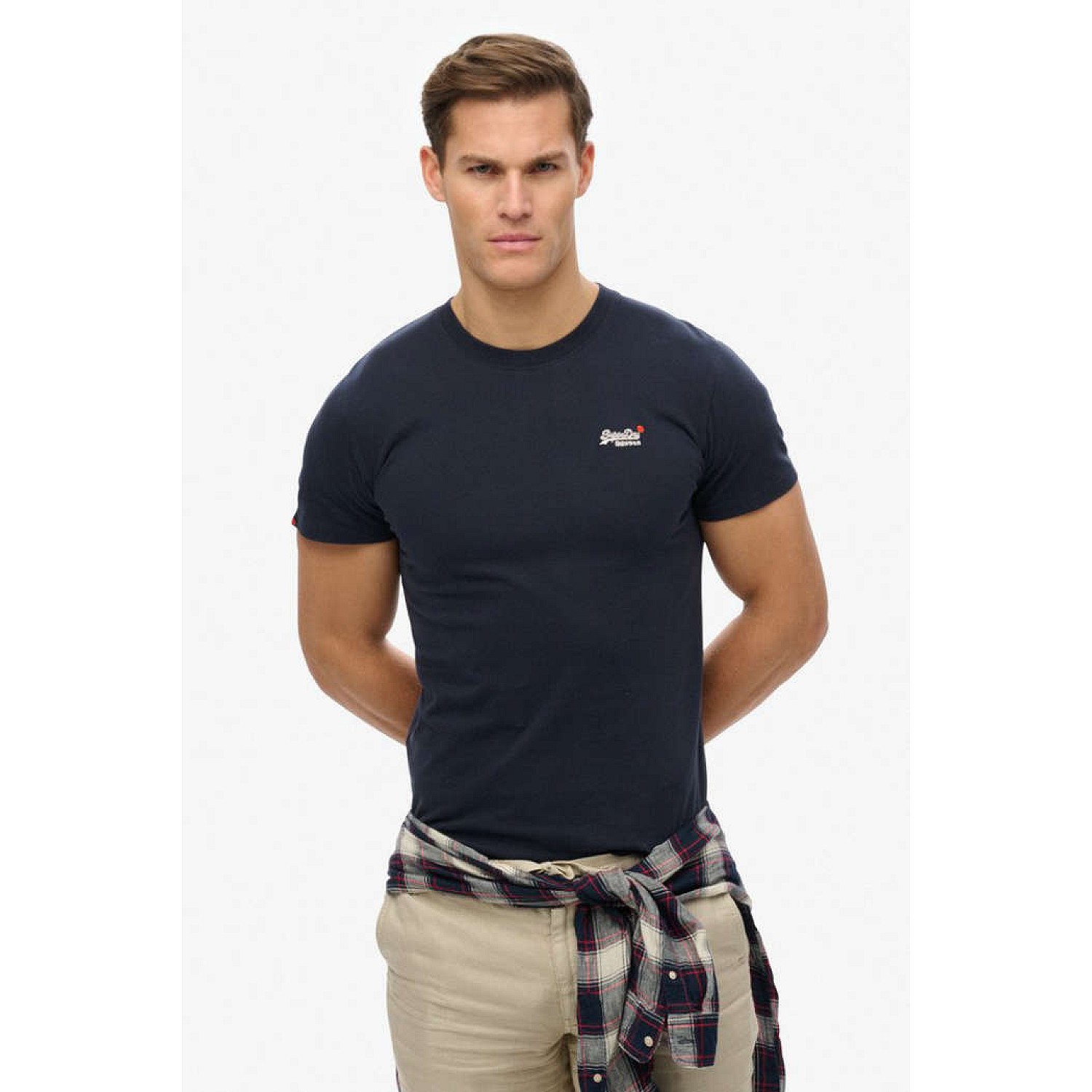 Ανδρική Κοντομάνικη Μπλούζα με Κέντημα SUPERDRY