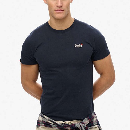 Ανδρική Κοντομάνικη Μπλούζα με Κέντημα SUPERDRY