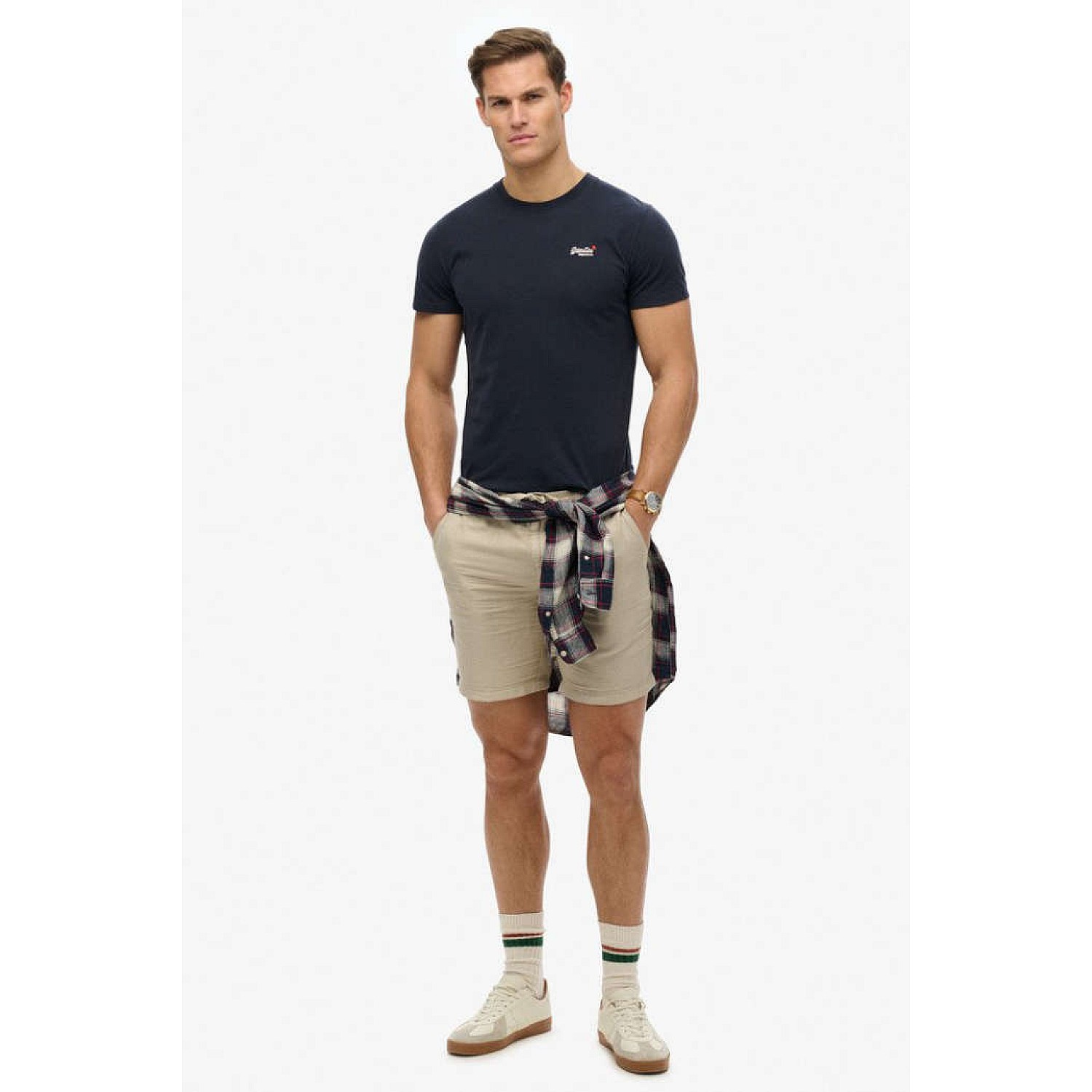 Ανδρική Κοντομάνικη Μπλούζα με Κέντημα SUPERDRY