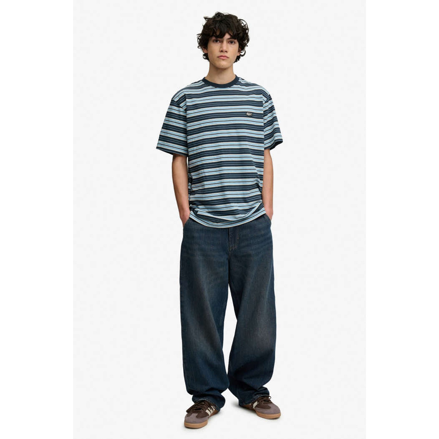 Ανδρικό Oversized Τζιν Παντελόνι Washed SUPERDRY