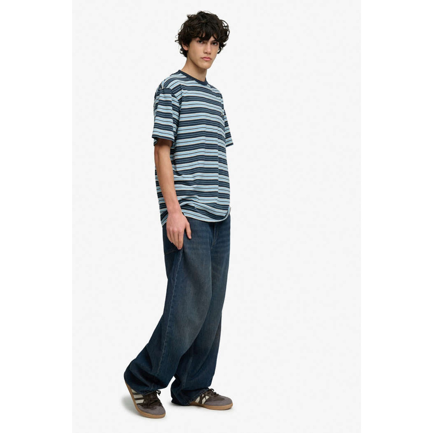 Ανδρικό Oversized Τζιν Παντελόνι Washed SUPERDRY
