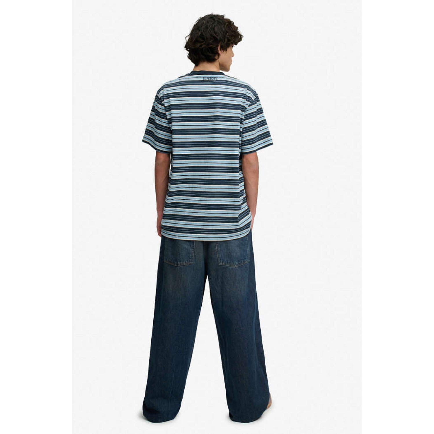 Ανδρικό Oversized Τζιν Παντελόνι Washed SUPERDRY