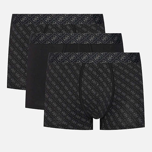 Ανδρικό Σετ 3 Μπόξερ με Print GUESS