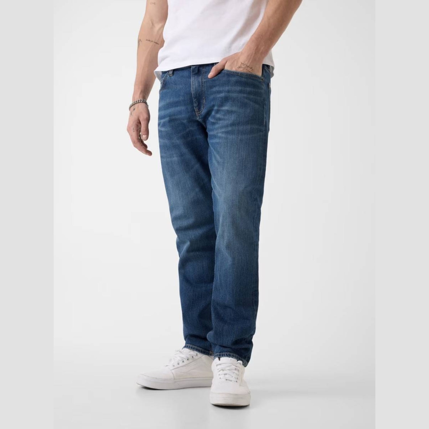 Ανδρικό Τζιν Παντελόνι Slim Fit με Τσέπες GUESS