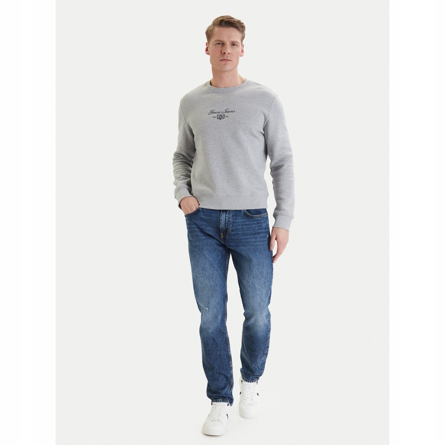 Ανδρικό Τζιν Παντελόνι Slim Fit με Τσέπες GUESS