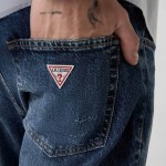Ανδρικό Τζιν Παντελόνι Slim Fit με Τσέπες GUESS
