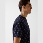 Ανδρική Κοντομάνικη Μπλούζα με Print 4G GUESS