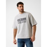 Ανδρική Oversized Μπλούζα Φούτερ με Κέντημα GUESS Ανδρική Oversized Μπλούζα Φούτερ με Κέντημα GUESS