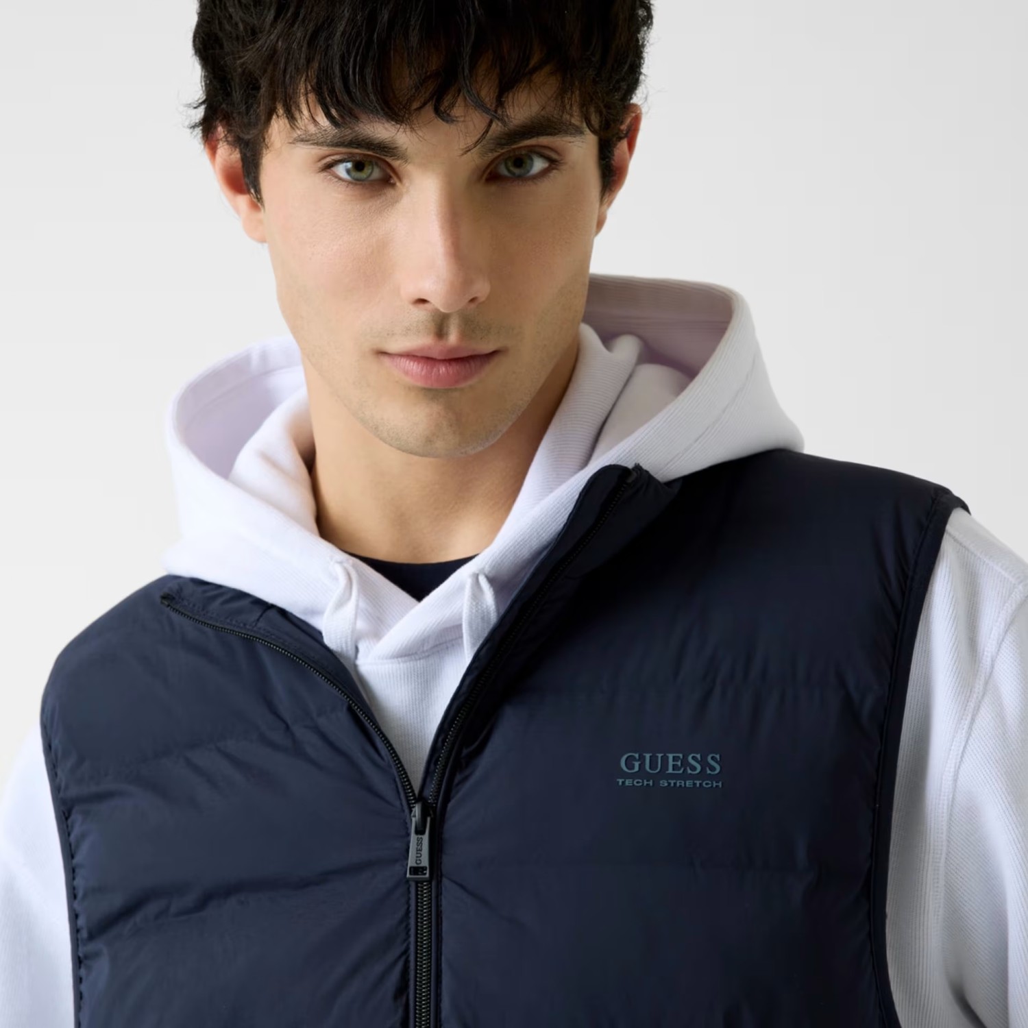 Ανδρικό Αμάνικο Καπιτονέ Γιλέκο με Τσέπες GUESS
