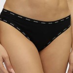 Γυναικεία Σλιπ Brazilian με Print Λεοπάρ GUESS Σετ 3 Τεμαχίων