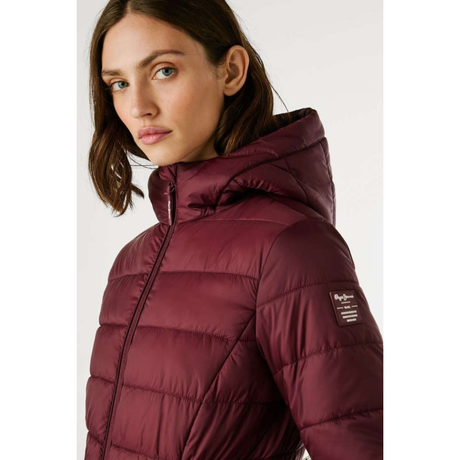 Γυναικείο Κοντό Μπουφάν με Κουκούλα Sally PEPE JEANS