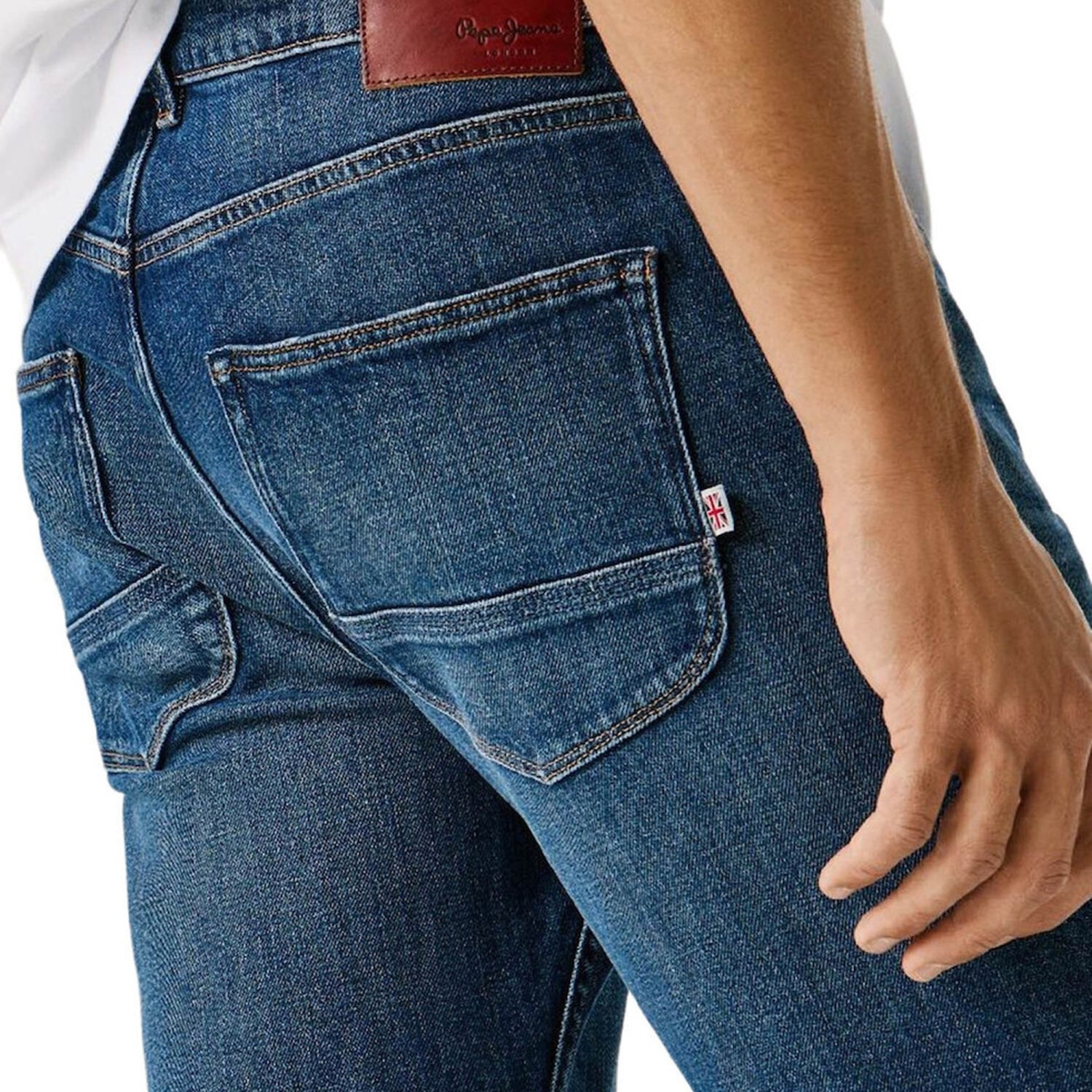 Ανδρικό Τζιν Παντελόνι Straight Γραμμή PEPE JEANS