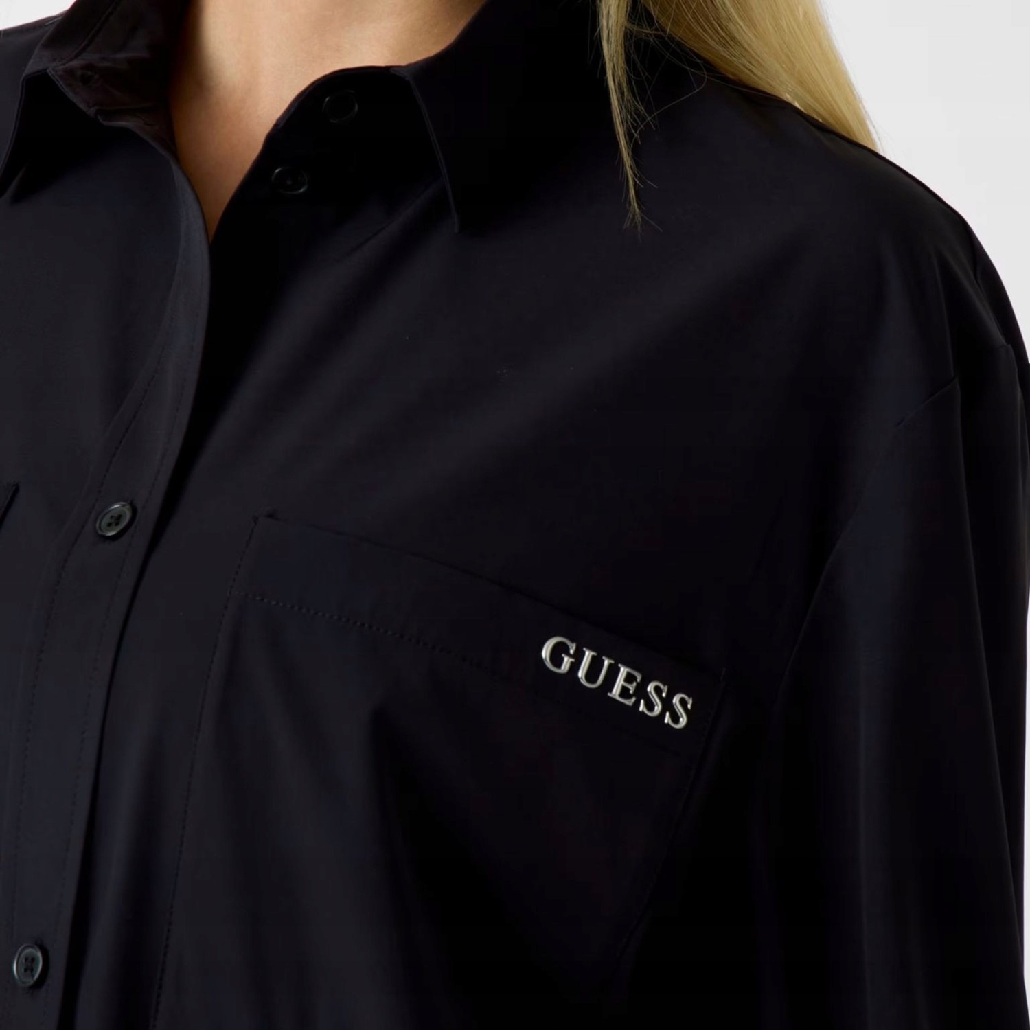 Γυναικείο Oversized Πουκάμισο με Τσέπη GUESS