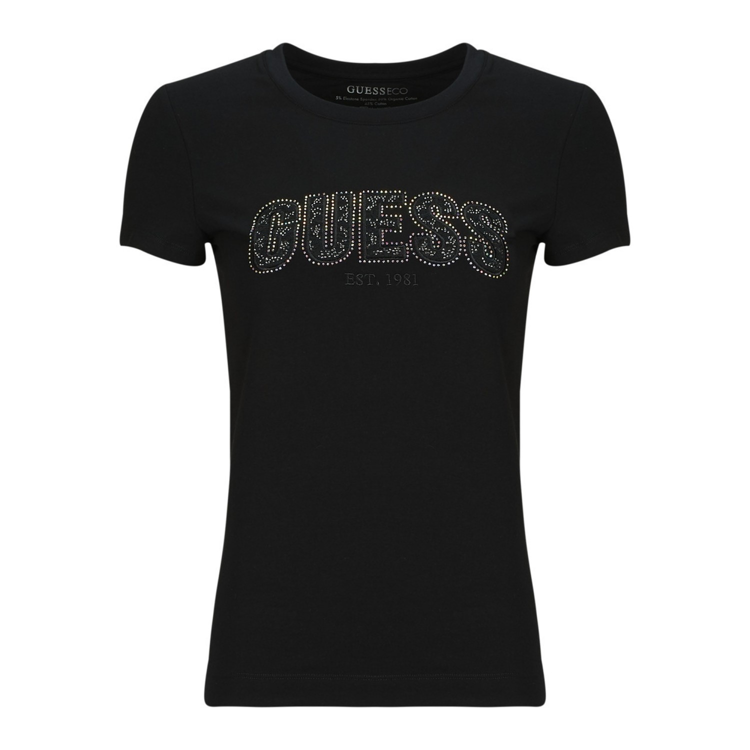 Γυναικεία Κοντομάνικη Μπλούζα με Λογότυπο GUESS