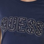 Γυναικεία Κοντομάνικη Μπλούζα με Λογότυπο GUESS