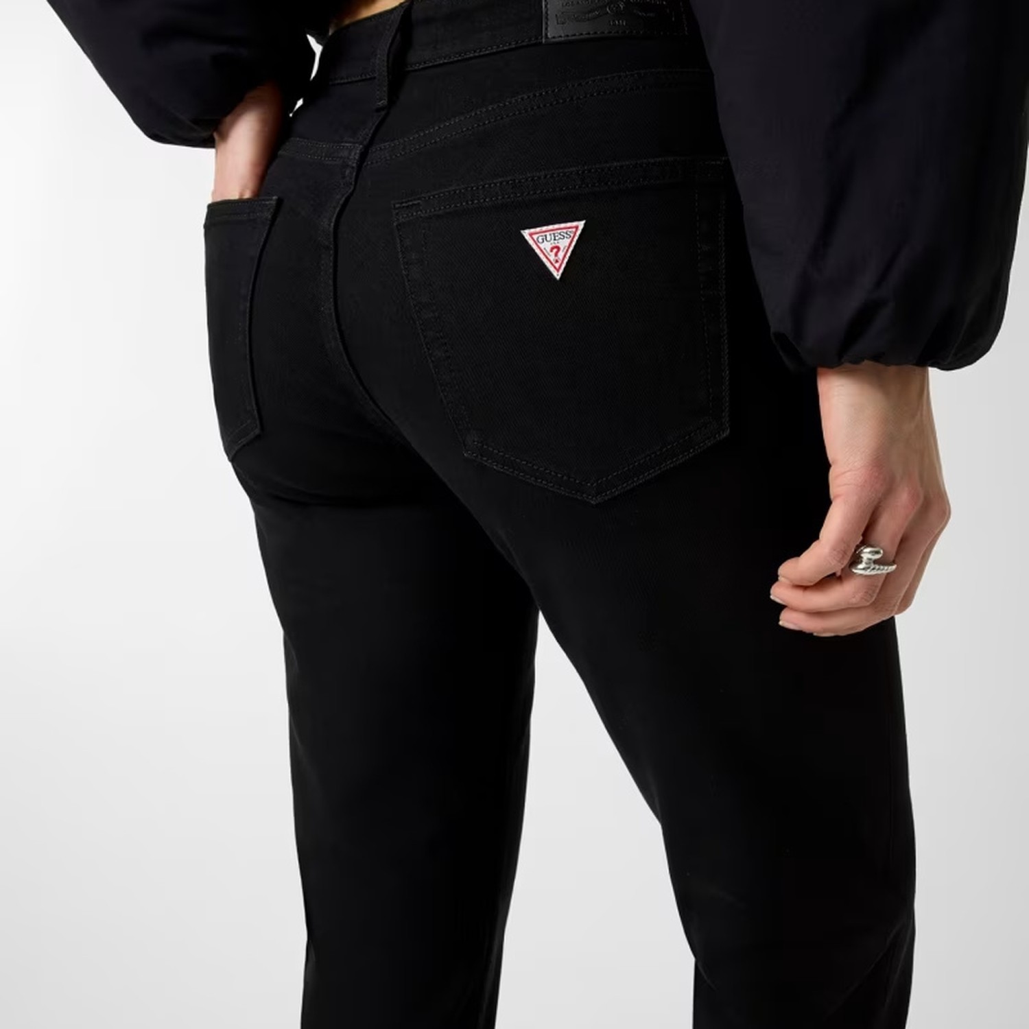 Γυναικείο Τζιν Παντελόνι Straight Line Mid Rise GUESS