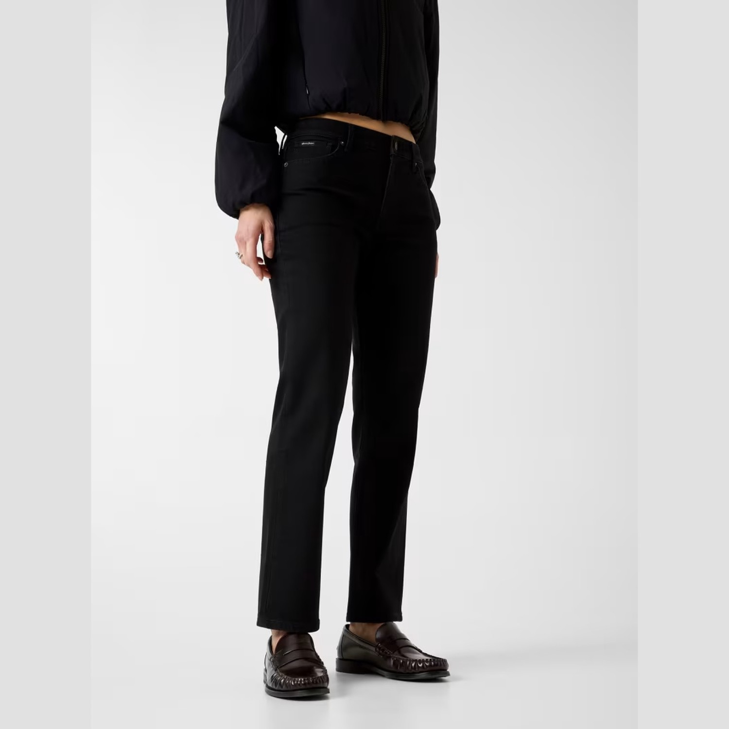 Γυναικείο Τζιν Παντελόνι Straight Line Mid Rise GUESS