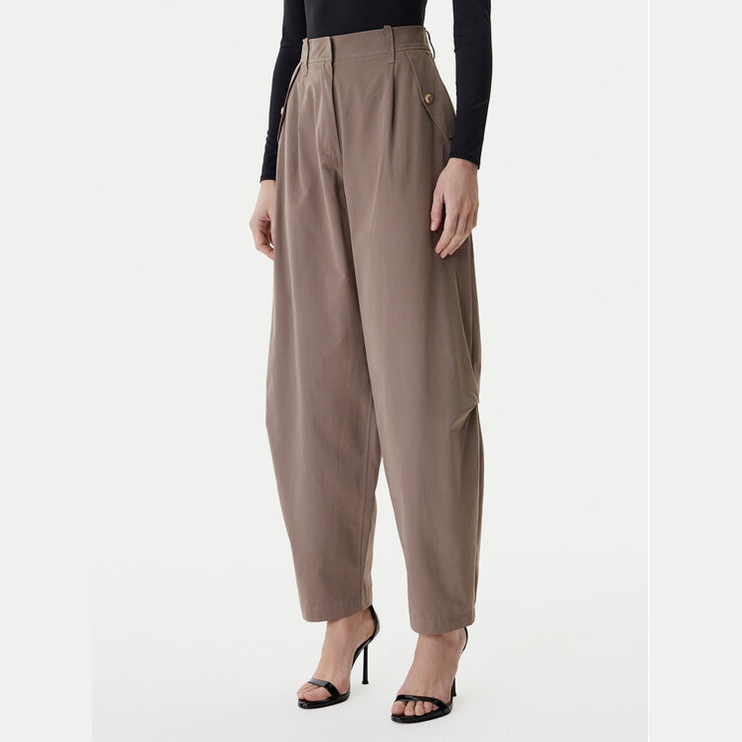 Γυναικείο Παντελόνι Carrot Leg με Πιέτες GUESS