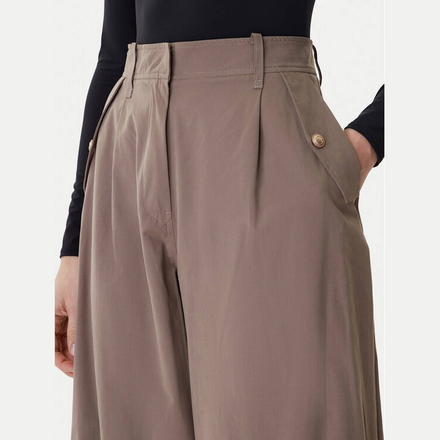 Γυναικείο Παντελόνι Carrot Leg με Πιέτες GUESS